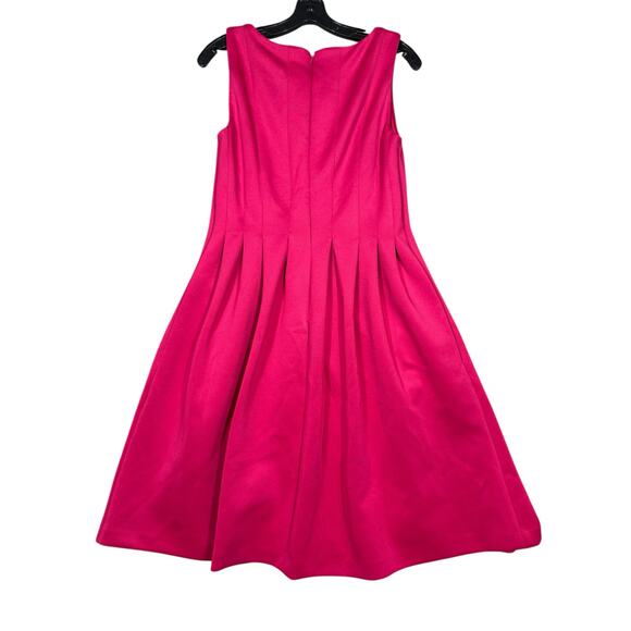 NEW- NWT Calvin Klein Fuchsia Fit & Flare Midi Dress Size 8 - Picture 7 of 9